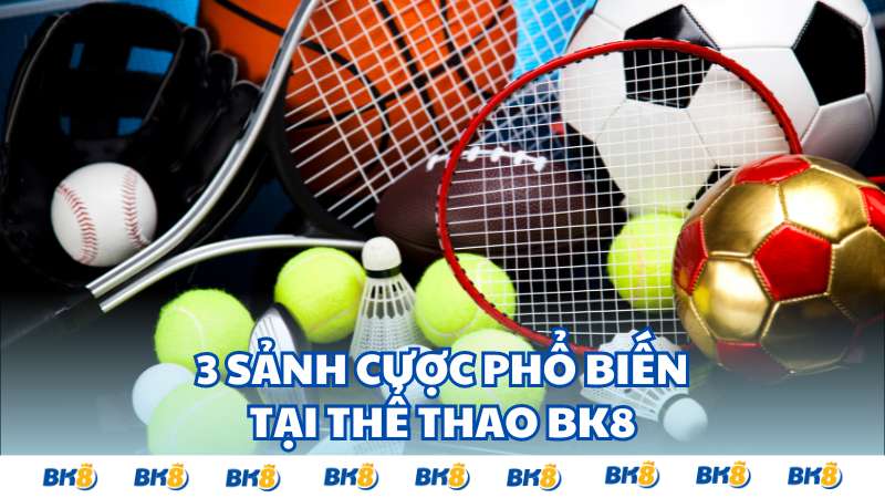 3 sảnh cược phổ biến ở thể thao BK8